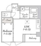 ルミーク北千住 407 間取り図