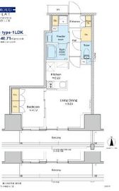 プラウドフラット四谷三丁目 1303 間取り図
