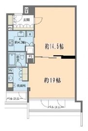 ストーリア赤坂 603 間取り図