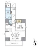 La Perla Yotsuya (ラペルラ四谷) 201 間取り図