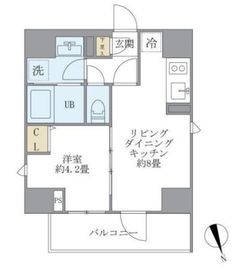 La Perla Yotsuya (ラペルラ四谷) 702 間取り図
