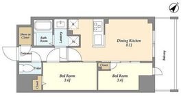Augusta Residence新小岩 302 間取り図