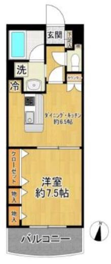 グリフィン横浜・東口弐番館 10階 間取り図