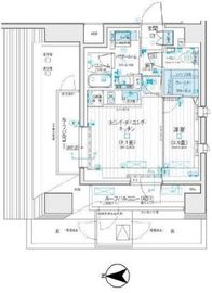 デュオステージ北千住Ⅲ 7階 間取り図