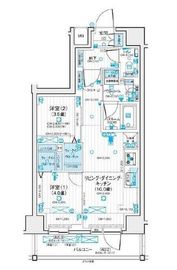 デュオステージ北千住Ⅲ 3階 間取り図