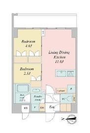 LIME RESIDENCE KAWAGUCHI EAST 1001 間取り図