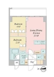 LIME RESIDENCE KAWAGUCHI EAST 411 間取り図
