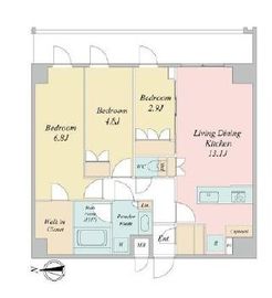 LIME RESIDENCE KAWAGUCHI EAST 611 間取り図