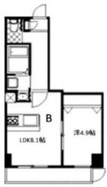 ペイザージュ本町 404 間取り図