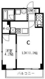 ペイザージュ本町 403 間取り図