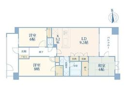 グランシティ祐天寺 4階 間取り図