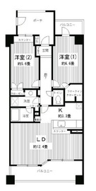 グライユール横浜 401 間取り図