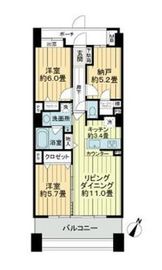 東京グランファースト 21階 間取り図