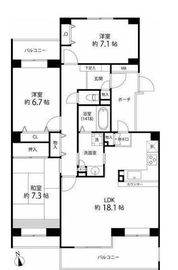 T's garden西寺尾(ティーズガーデン西寺尾) 2階 間取り図