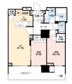 HARUMI FLAG SKYDUO PARK VILLAGE (晴海フラッグ スカイデュオ パークヴィレッジ) 18階 間取り図