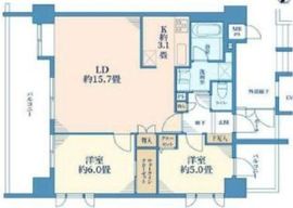 コスモ大崎ツインフォルム エクセルコート 8階 間取り図