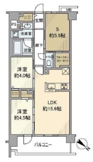 エクセレントシティ瑞江レジデンス 4階 間取り図