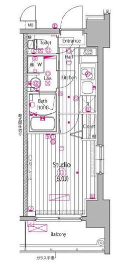 ガーラ・グランディ川崎榎町 9階 間取り図
