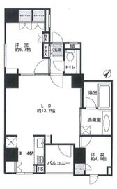 サンクタス銀座 9階 間取り図