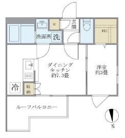 COMPOSITE目黒鷹番 404 間取り図