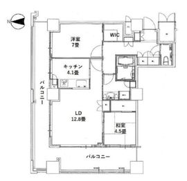 イーストコモンズ清澄白河セントラルタワー 21階 間取り図