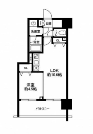 南麻布パークハイツ 903 間取り図