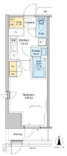 プラウドフラット四谷三丁目 401 間取り図