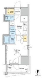 プラウドフラット四谷三丁目 407 間取り図