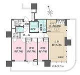 HARUMI FLAG SUN VILLAGE (晴海フラッグ サンヴィレッジ) 8階 間取り図