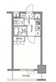 レジディア横濱関内 310 間取り図