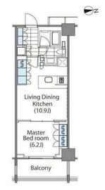 コンフォリア新宿イーストサイドタワー 2219 間取り図