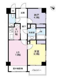 キャッスル北沢代々木上原 1階 間取り図