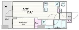 ピアース銀座レジデンス 5階 間取り図