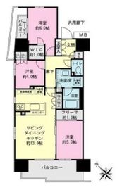 プライム横須賀中央 3階 間取り図