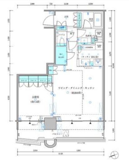 パークタワー勝どきミッド/サウス 40階 間取り図