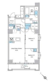 プレディアコート西葛西 504 間取り図