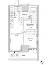 ザ・パークハビオ北千住 312 間取り図