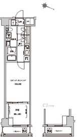 ベルシード板橋本町プレミアⅡ 303 間取り図