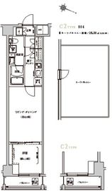 ベルシード板橋本町プレミアⅡ 904 間取り図