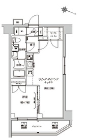 ベルシード板橋本町プレミアⅡ 707 間取り図
