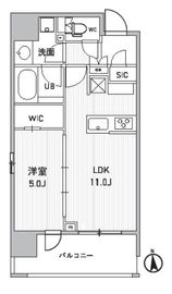 シーズンフラッツ新御徒町イースト 503 間取り図