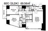 ザ・ベルグレイヴィア麻布 16F4 間取り図