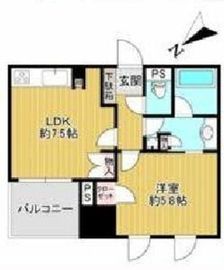 ファミール東銀座グランスイートタワー 2階 間取り図