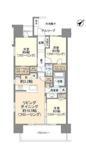 シティハウス品川サウス 9階 間取り図