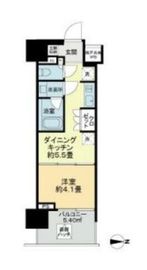 ライオンズ東京三ノ輪ミレス 9階 間取り図