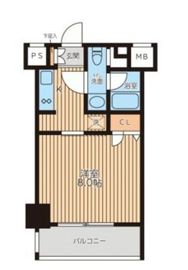 レジディア新横浜 406 間取り図