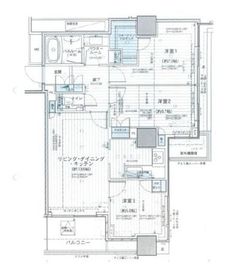 サンコリーヌタワー横須賀中央駅前 9階 間取り図