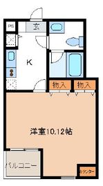 レジディア新川 411 間取り図