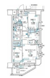 デュオステージ北千住Ⅲ 2階 間取り図