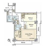 グローリオタワー横浜元町 11階 間取り図